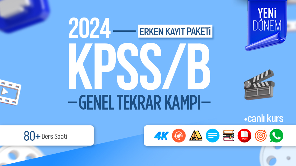 2024 - KPSS B - Genel Tekrar Kampı