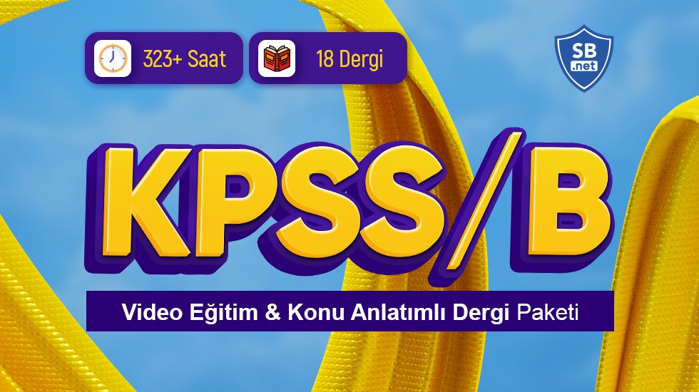KPSS B Video Eğitim & Konu Anlatımlı Dergi Paketi