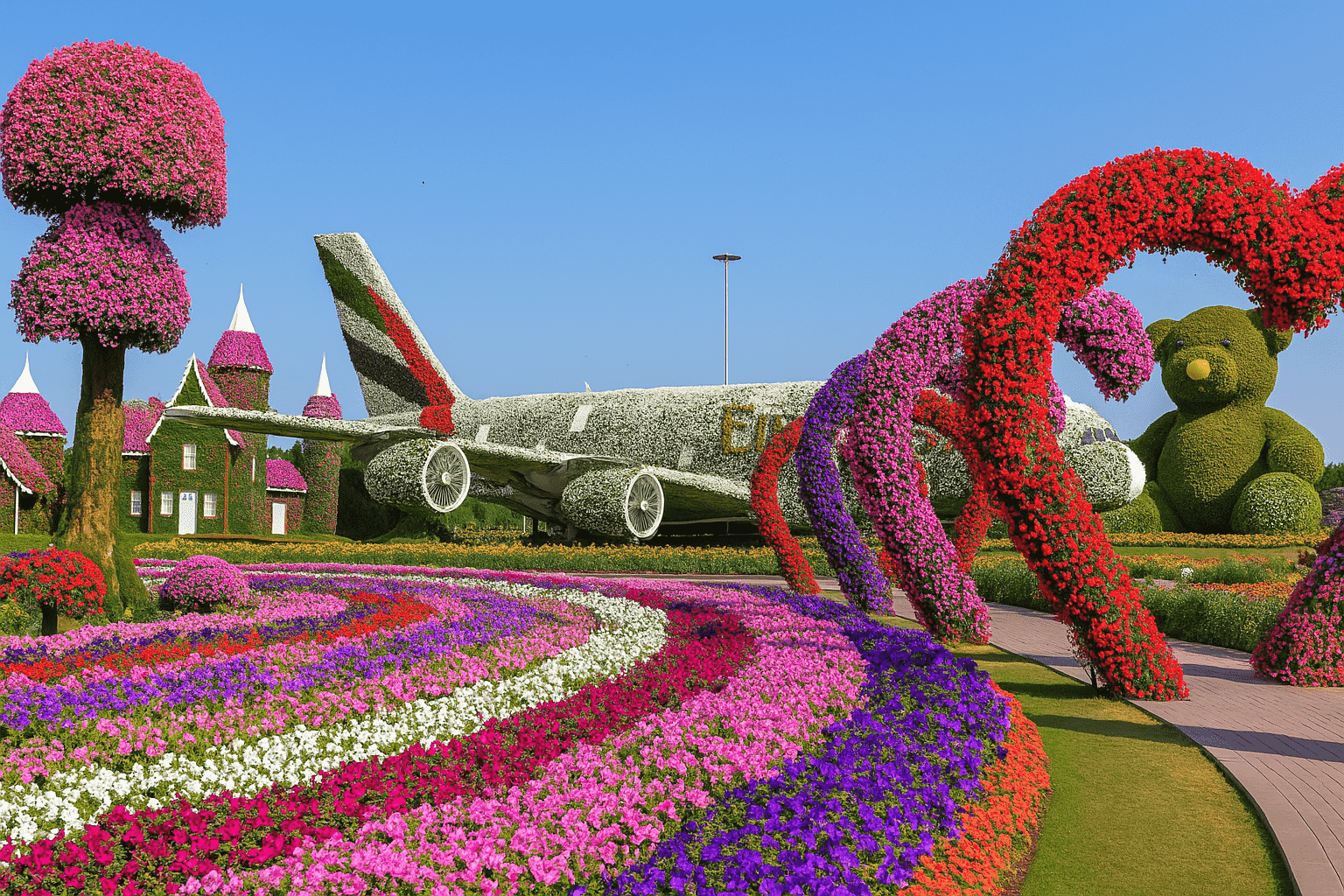Dubai Miracle Garden: Çölün Ortasında Bir Renk Cümbüşü