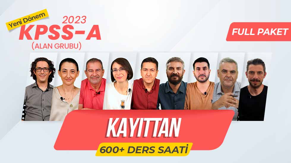 KAYITTAN - 2023 - KPSS Alan Kursu