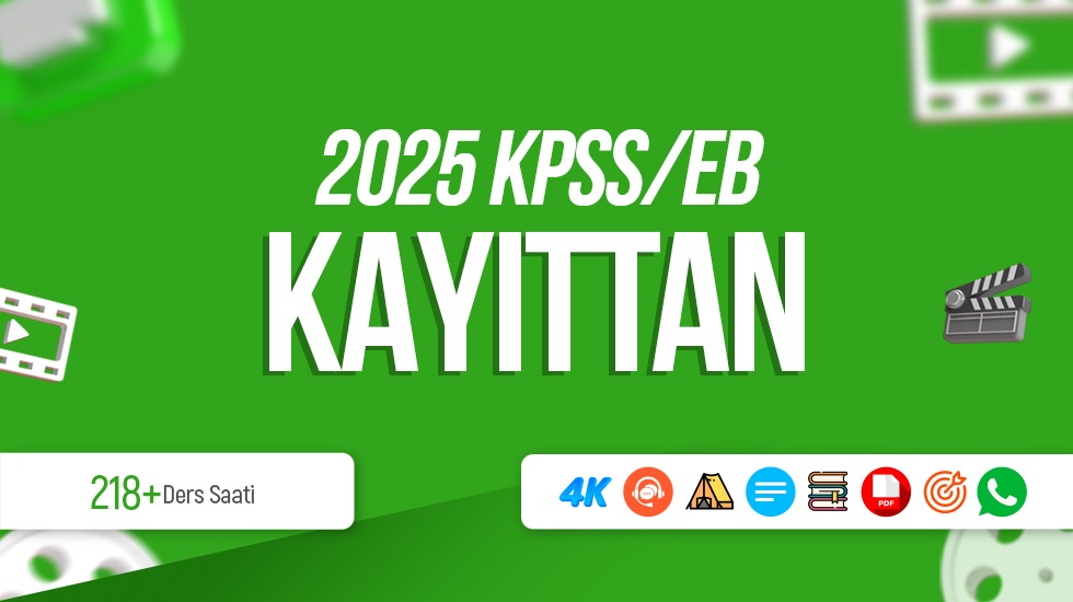 KAYITTAN - 2025 - KPSS Eğitim Bilimleri Video Kurs