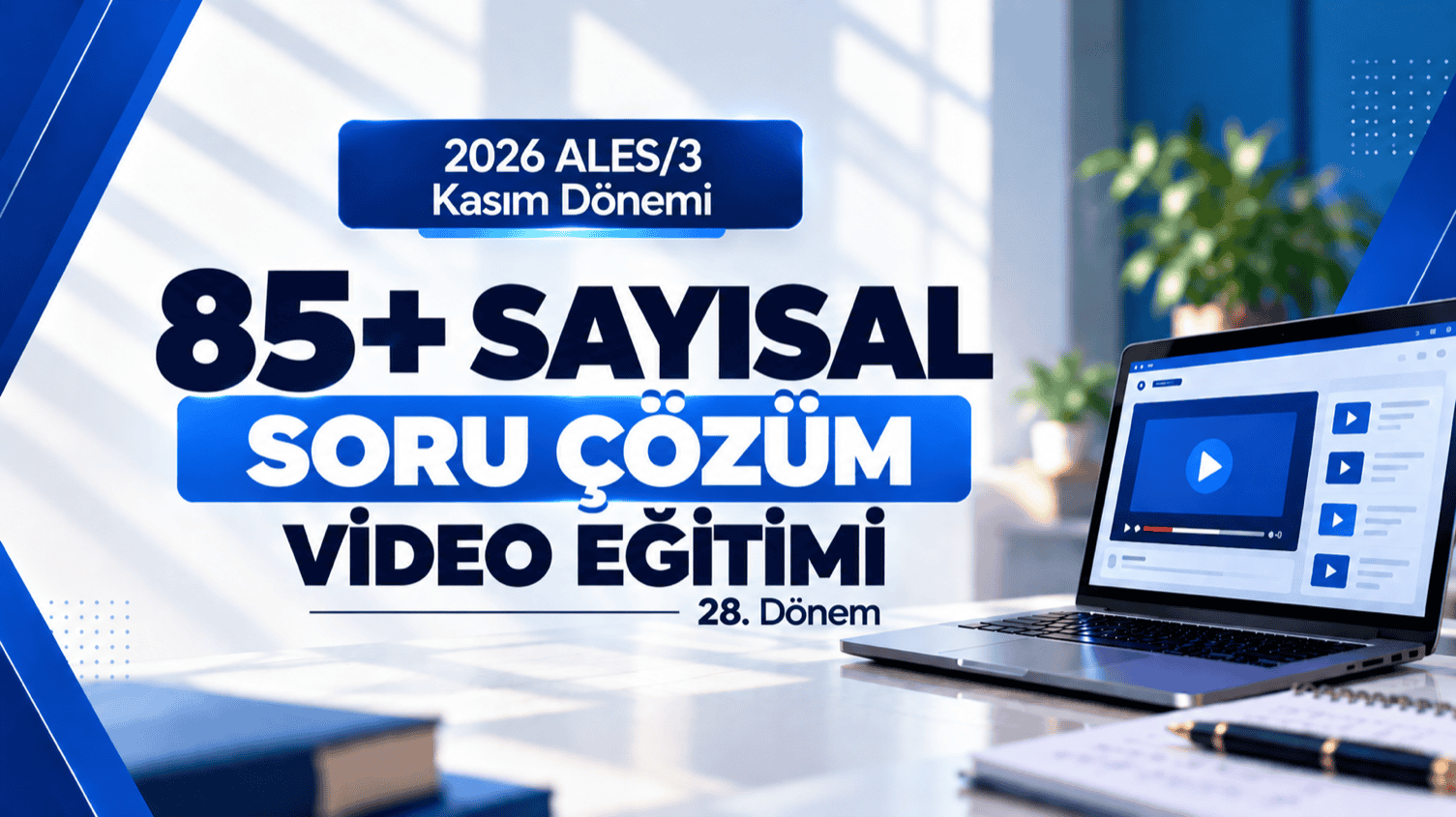 2026 - ALES/3 Kasım Dönemi - 85+ Sayısal Soru Çözüm Video Eğitimi