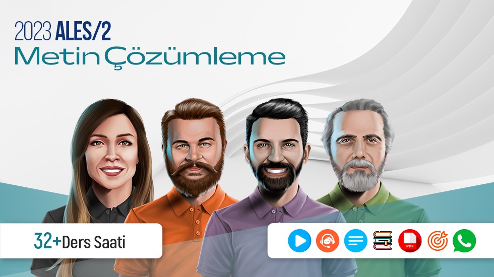 2023 - ALES/2 Ağustos Dönemi - Metin Çözümleme