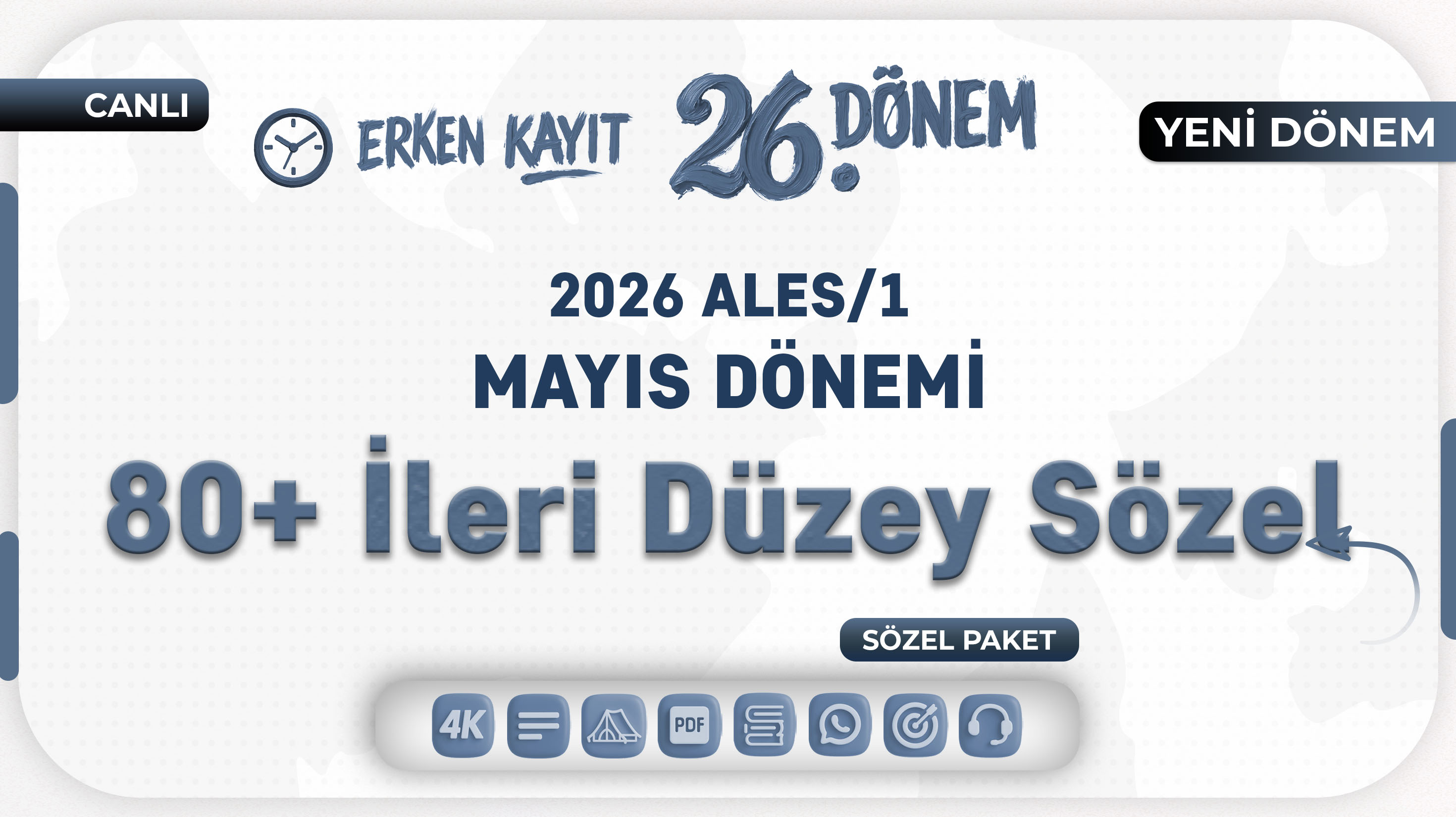 2026 - ALES/1 Mayıs Dönemi - 80+ İleri Düzey Sözel