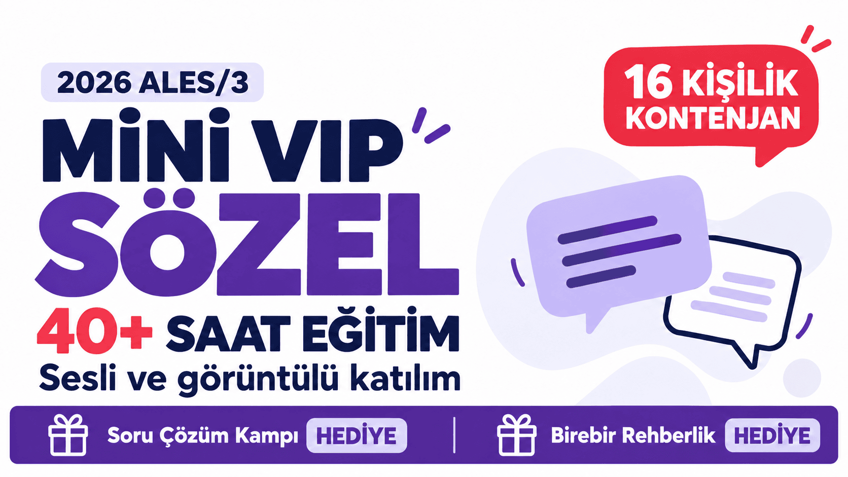 2026 ALES/3 Mini VIP Sözel