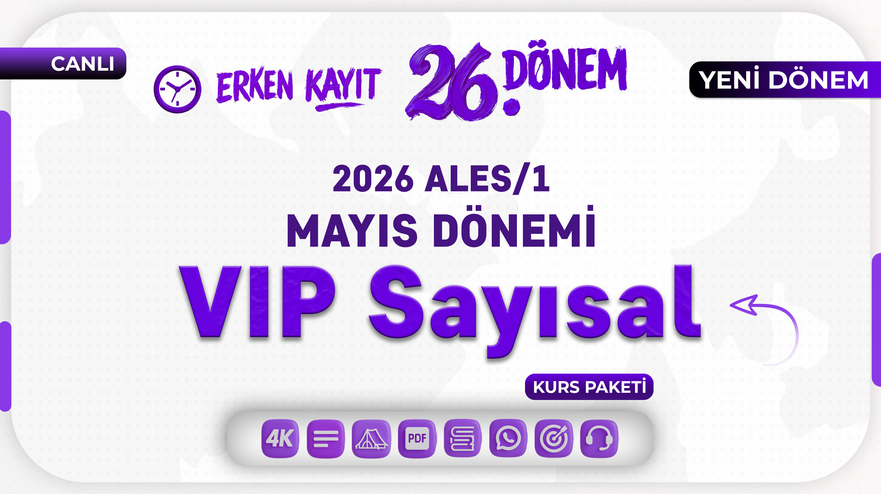 2026 - ALES/1 Mayıs Dönemi - VIP Sayısal Paketi