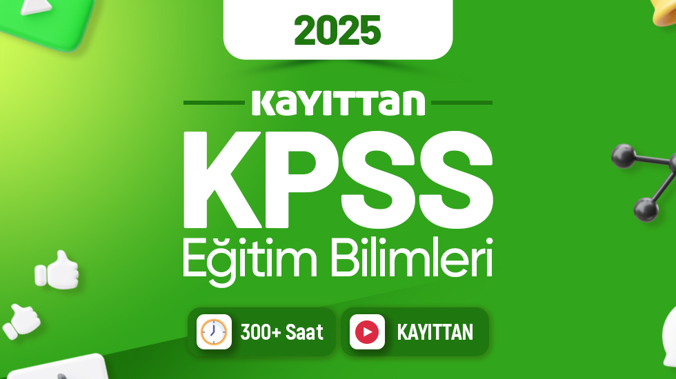 KAYITTAN - 2025 - KPSS Eğitim Bilimleri Video Kurs