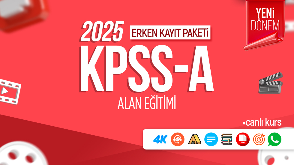 ERKEN KAYIT - 2025 - KPSS Alan - Canlı Kurs ve Kampı