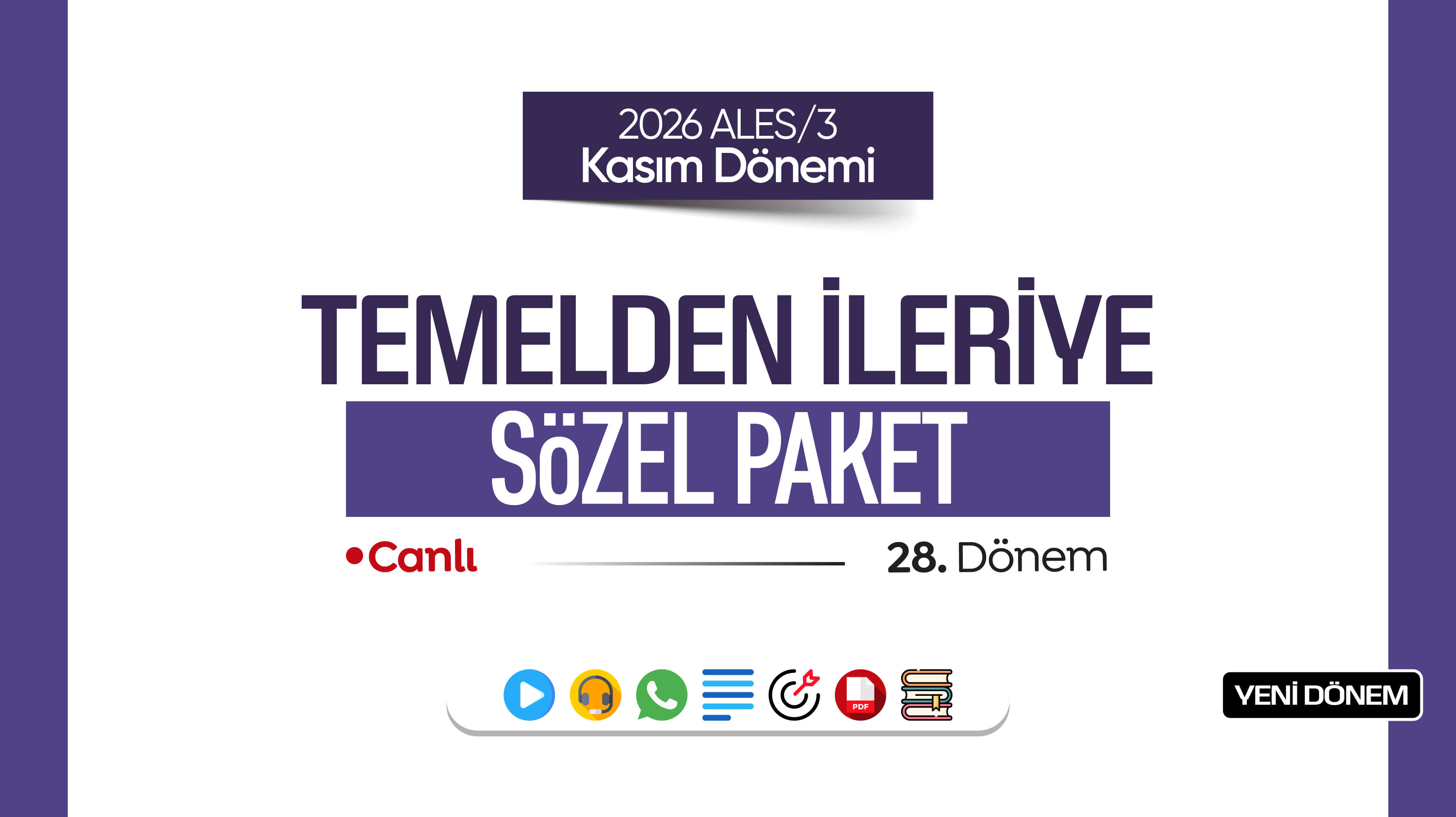 2026 - ALES/2 Temmuz Dönemi - Temelden İleriye Sözel