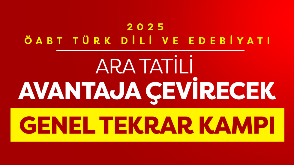 2025 - ÖABT TDE - Ara Tatil Genel Tekrar Kampı