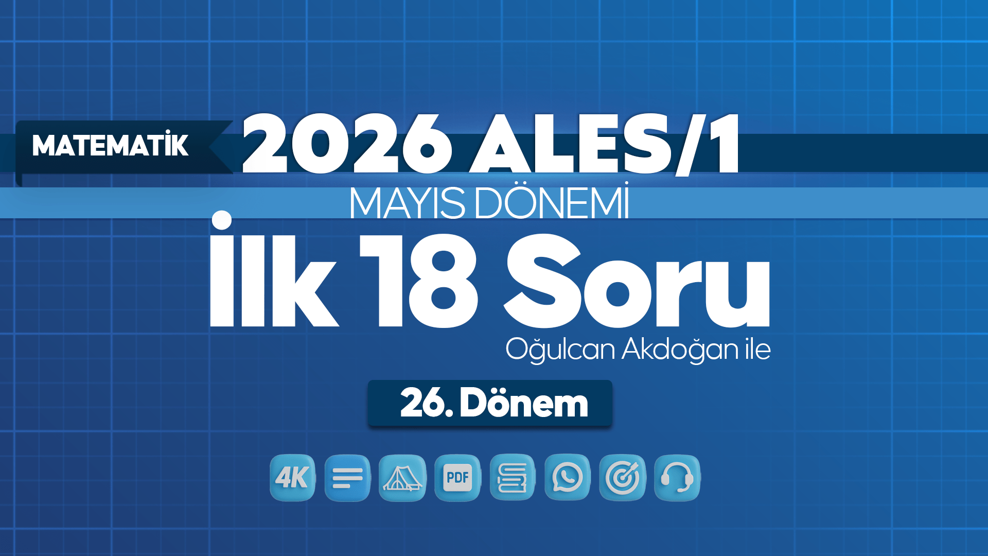 2026 - ALES/1 Mayıs Dönemi - Matematik İlk 18 Soru