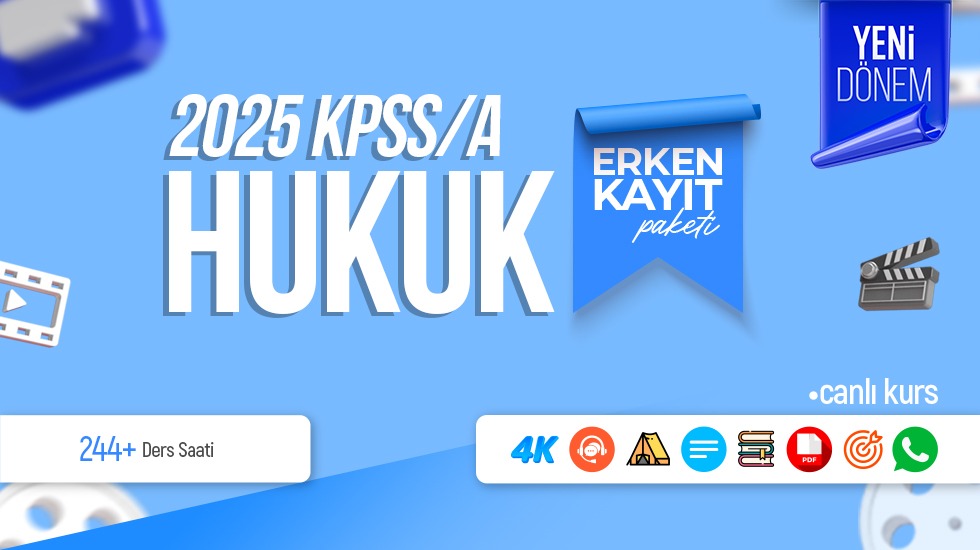 2025 - KPSS A  - Canlı Hukuk Kurs ve Genel Tekrar Kampı