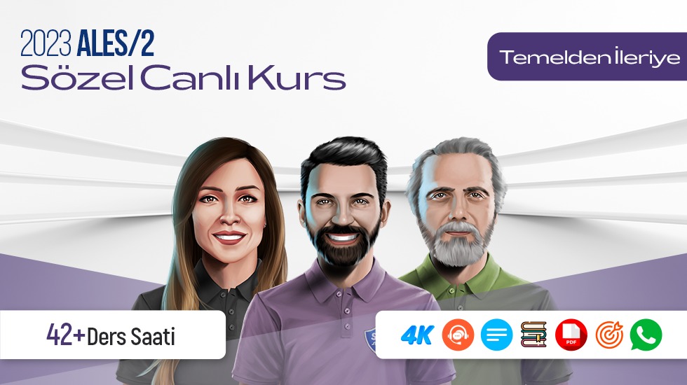 2023 - ALES/2 Ağustos Dönemi - Temelden İleriye - Berk Ekici