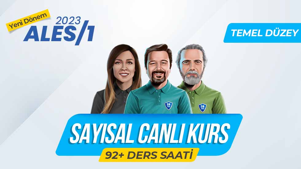 2023 -  ALES/1 Nisan Dönemi - Temel Düzey Sayısal