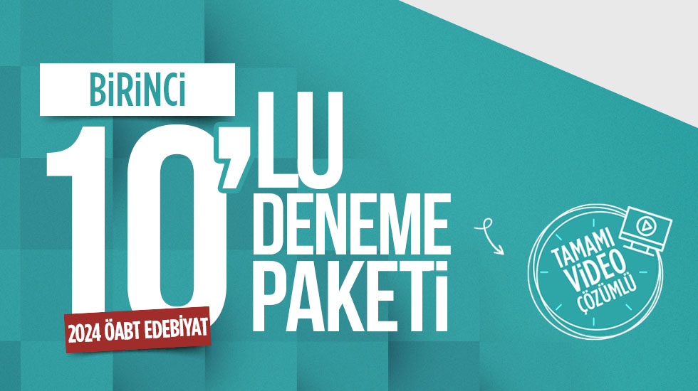 2023 - ÖABT Türk Dili ve Edebiyat - İlk 10 lu Deneme Paketi