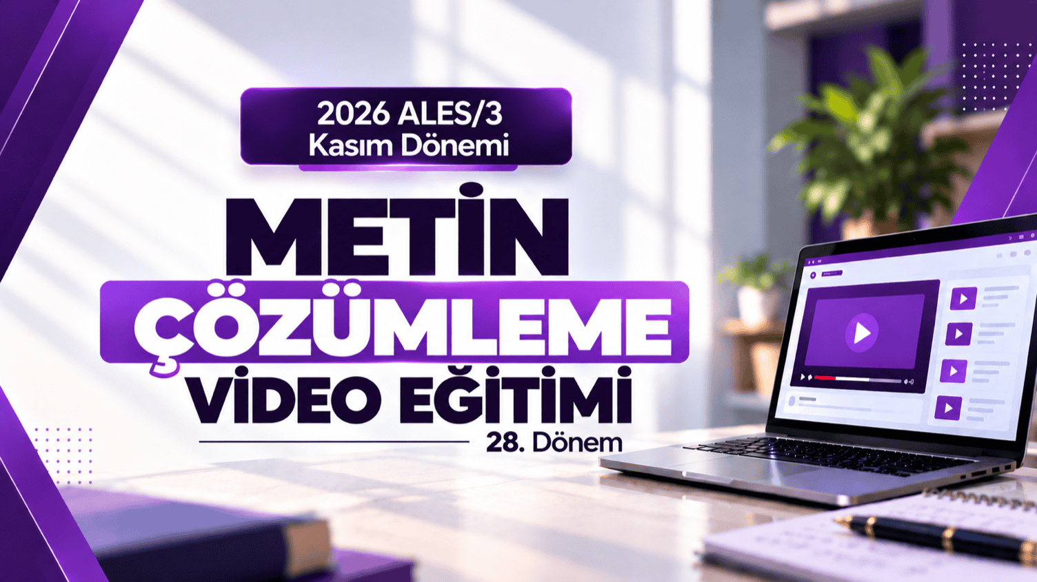 2026 - ALES/3 Kasım Dönemi - Metin Çözümleme Video Eğitimi