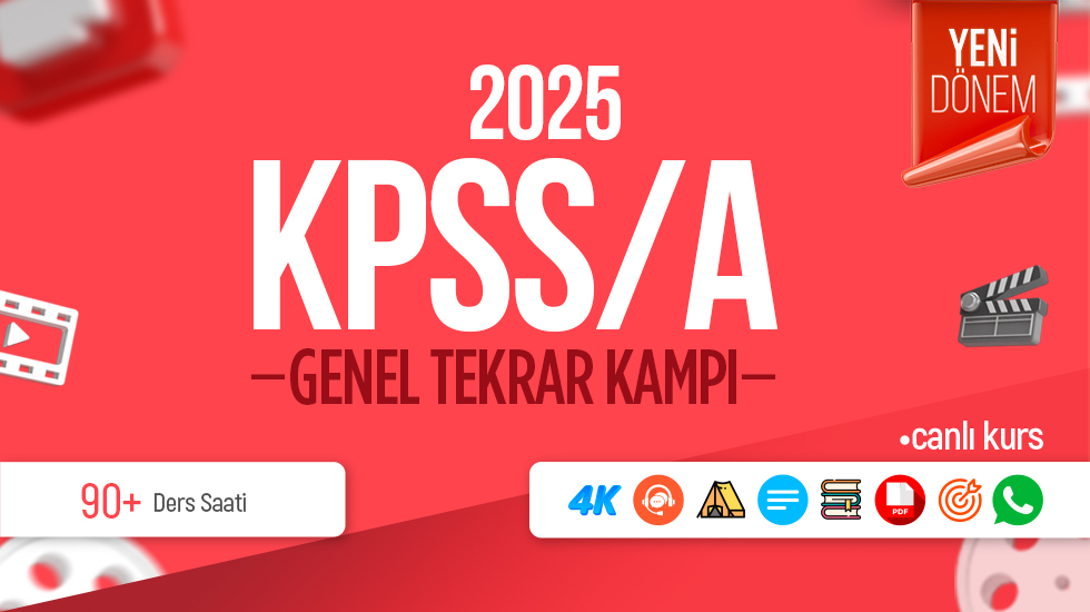 ÜCRETSİZ - 2025 - KPSS Alan - Genel Tekrar Kampı