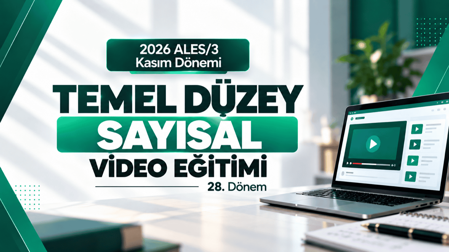 2026 - ALES/3 Kasım Dönemi - Temel Düzey Sayısal Video Eğitimi