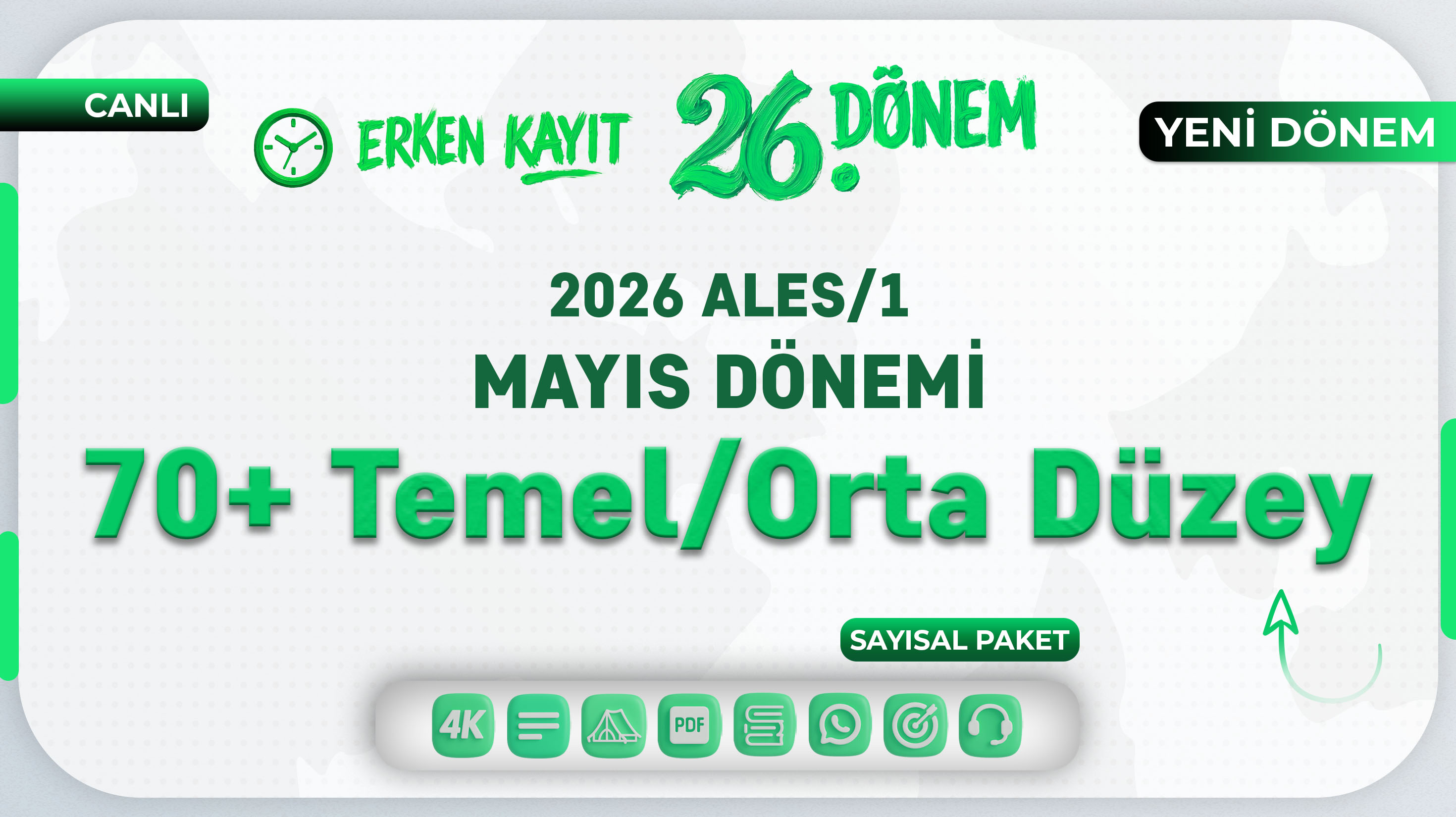 2026 - ALES/1 Mayıs Dönemi - 70+ Temel/Orta Düzey Sayısal