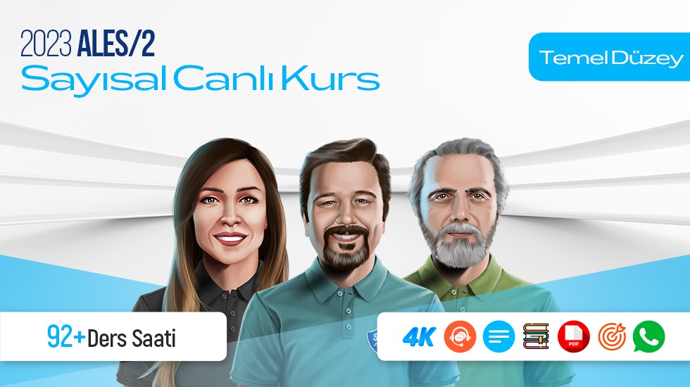 2023 -  ALES/2 Ağustos Dönemi - Temel Düzey Sayısal