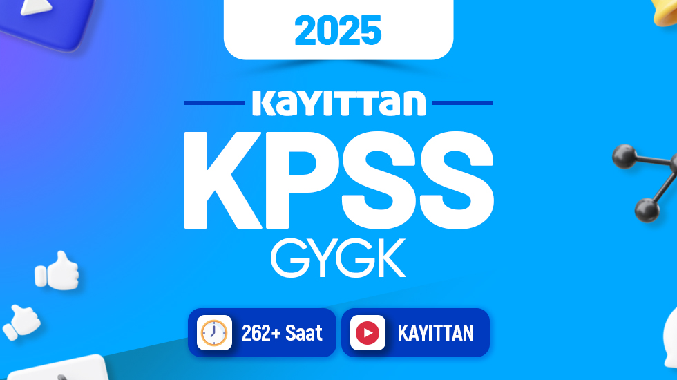 KAYITTAN - 2025 KPSS B Video Ders