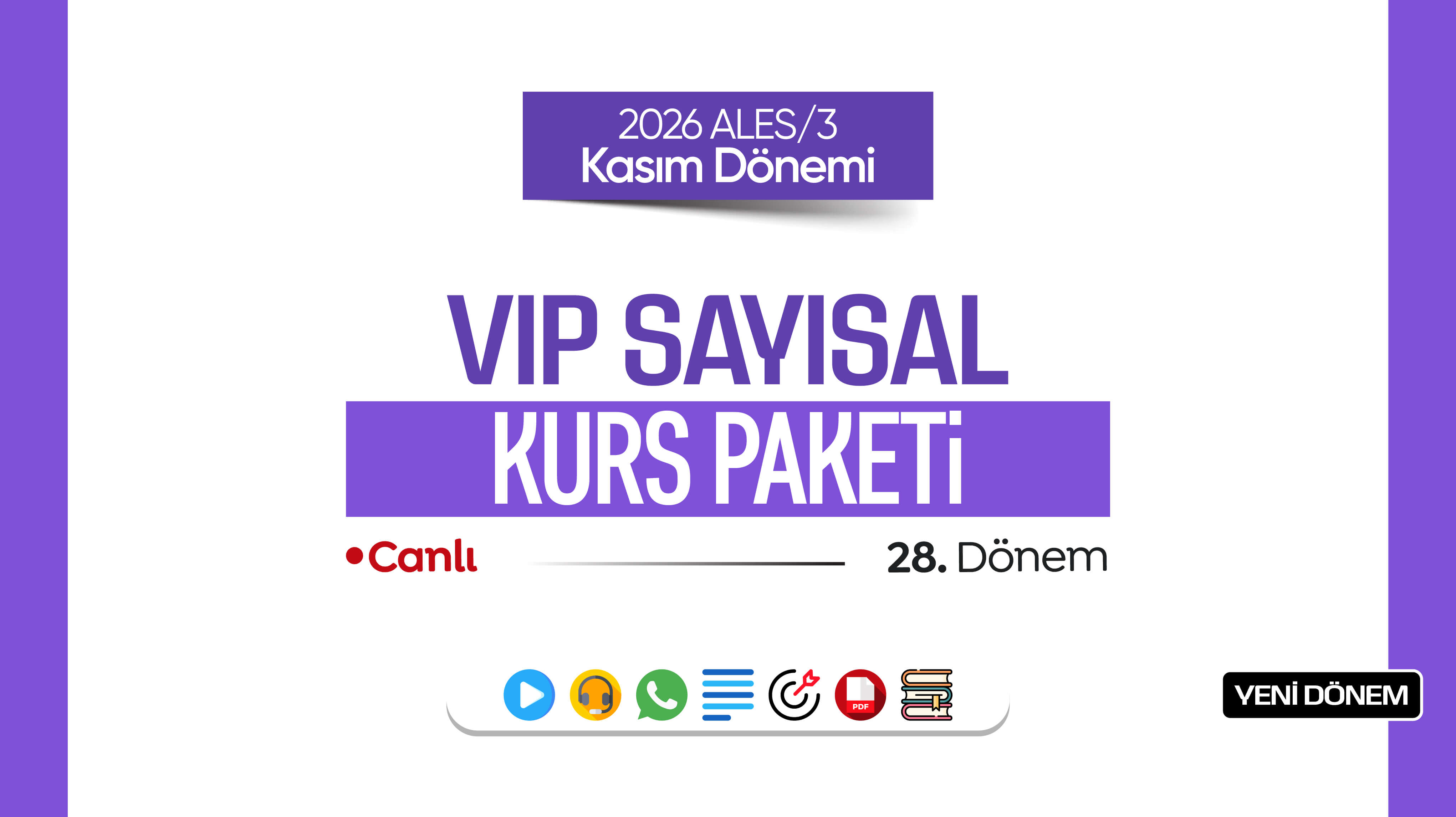 2026 - ALES/3 Kasım Dönemi - VIP Sayısal Paketi