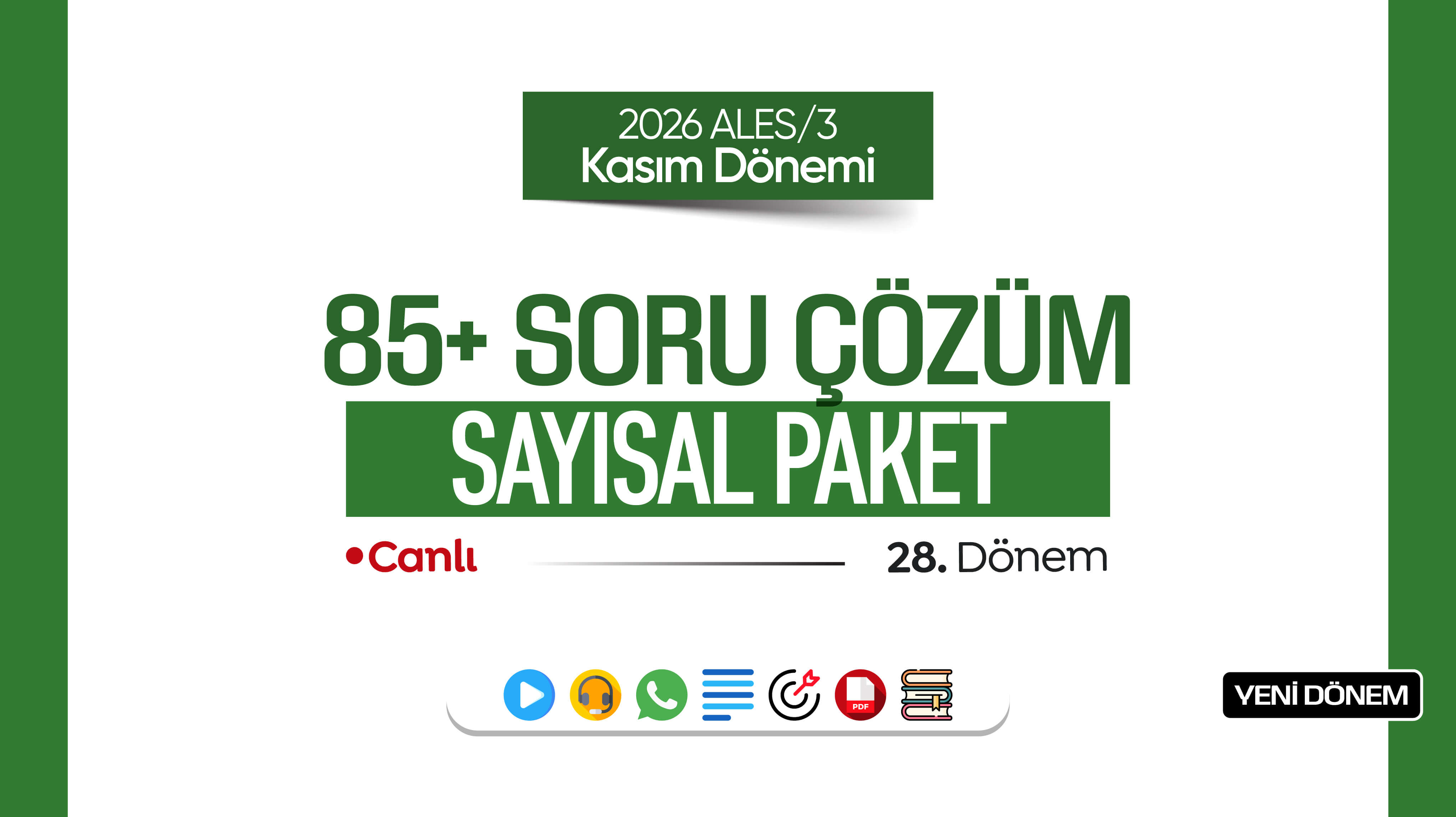 2026 - ALES/3 Kasım Dönemi - 85+ Sayısal Soru Çözüm Paketi