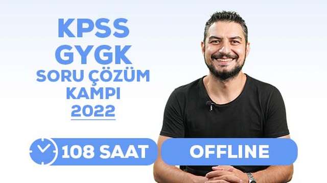 OFFLINE - 2022 - KPSS GYGK - Soru Çözüm Kampı